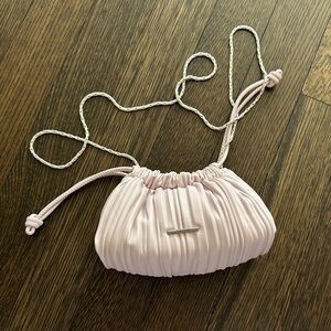 Calvin Klein Light Pink Ruched Crossbody Bag